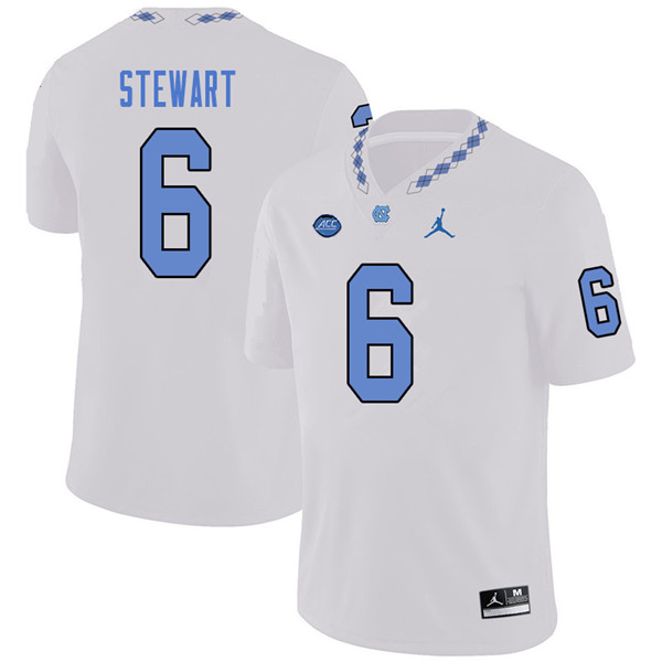 Jordan Brand Men #6 M.J. Stewart North Carolina Tar Heels College Football Jerseys Sale-White